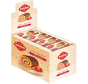 Мини-рулеты Яшкино Клубничные 35гр