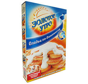 Смесь для выпечки Золотое Утро Оладьи по-домашнему к/кор 250г