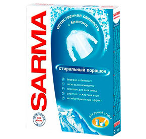 Стиральный порошок SARMA Горная свежесть к/уп 400гр