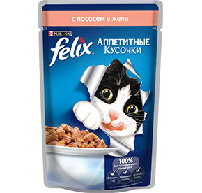 Корм Felix Лосось 85гр