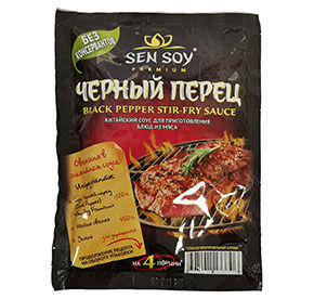 Соус Sen Soy для приготовления с черным перцем 120гр
