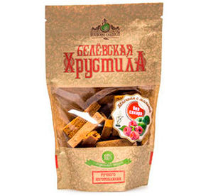 Изделие кондитерское пастильное. Белевская хрустила яблочная с малиной без сахара 50 гр