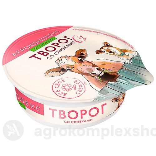 Творог со сливками 6% 220гр