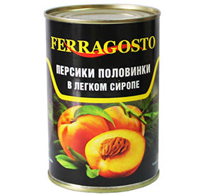 Персик Ferragosto половинки 425мл