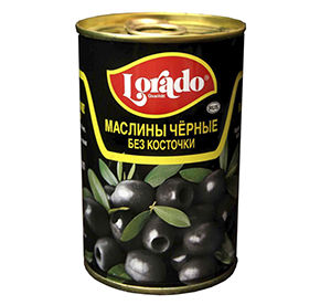 Маслины Лорадо черн без кост ж/б 314 мл 