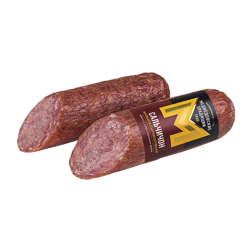 Колбаса сырокопченая Сальчичон 200 гр Медвёдовские традиции 380₽