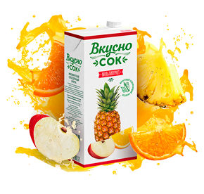 Напиток сокосодержащий ВкусноСок Мультифруктовый т/пак 1л