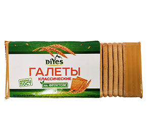Галеты классические на фруктозе м/у 160г ДиYes
