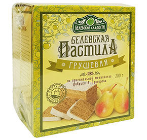 Пастила яблочная грушевая Белевская 200гр