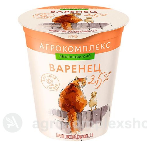 Варенец 2,5% Агрокомплекс 300гр стакан