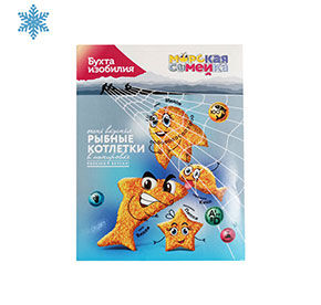 Рыбные котлетки фигурные в панировке с/м Морская Семейка замороженное 320гр