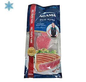 Тунец филе кусок б/к Agama 100% качество замороженное 400гр
