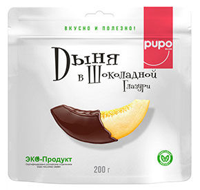 Конфеты PUPO Дыня в шок.глазури 200гр м/у