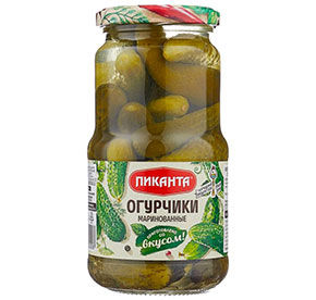 Огурчики маринованные Пиканта с/б 520гр