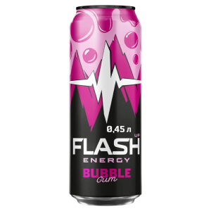 Напиток Flash Up Energy Bubble Gum энергетический 450 мл