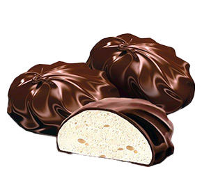 Зефир Галан "Курганинский" в темной глазури 1/0,4 кг