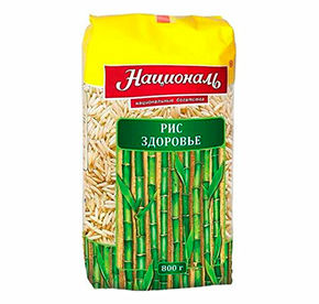 Крупа Националь Рис Здоровье 800г м/уп