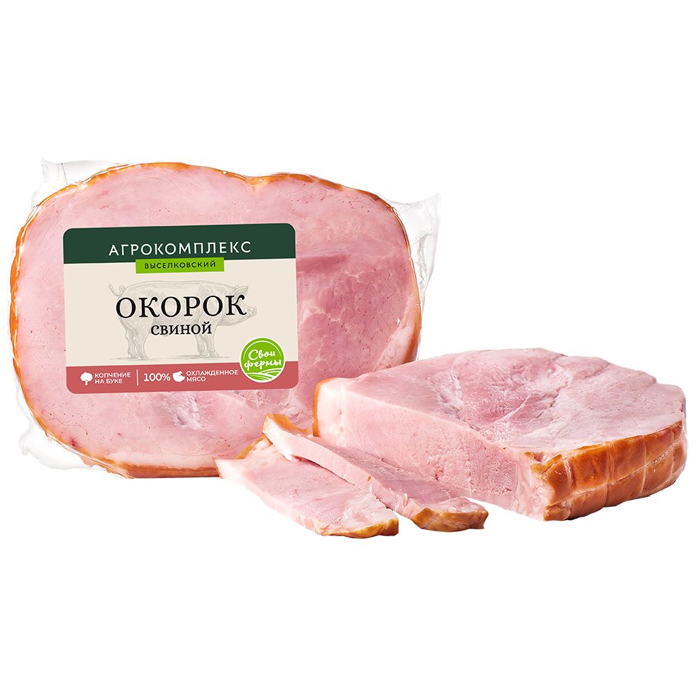 Окорок свиной копчено-вареный 1 кг Агрокомплекс 950₽