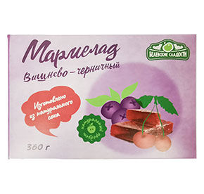 Мармелад Вишнево-черничный Белевская 360гр