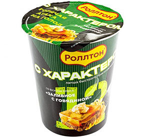 Лапша Роллтон со вкусом хрена Заливное с говядиной бум/ст 70г
