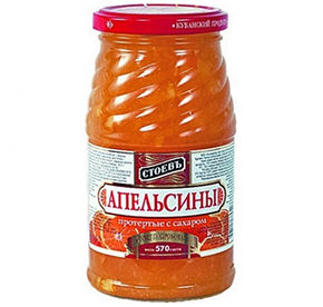 Апельсины протертые с сахаром 570 гр