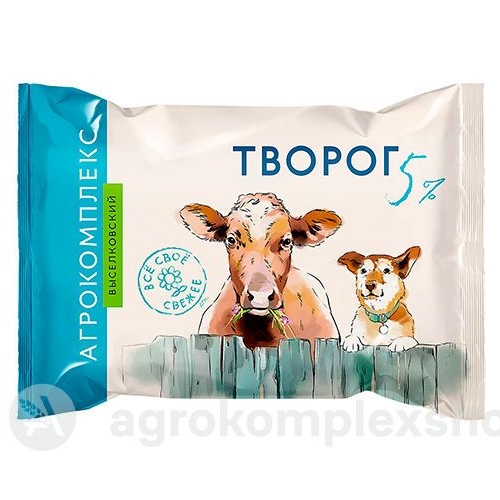 Творог 5% Агрокомплекс 180гр