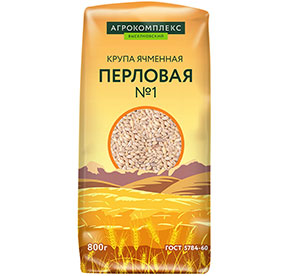 Крупа ячменная перловая Агрокомплекс 0,8кг