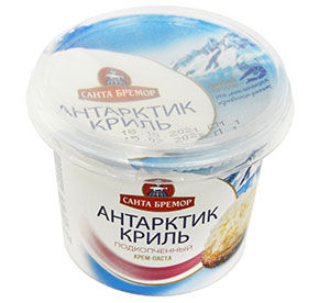 Паста из морепродуктов Антарктик-Криль подкопченный 150г Санта Бремор