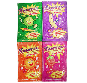 Карамель Хлопушка ассорти 7гр 50₽