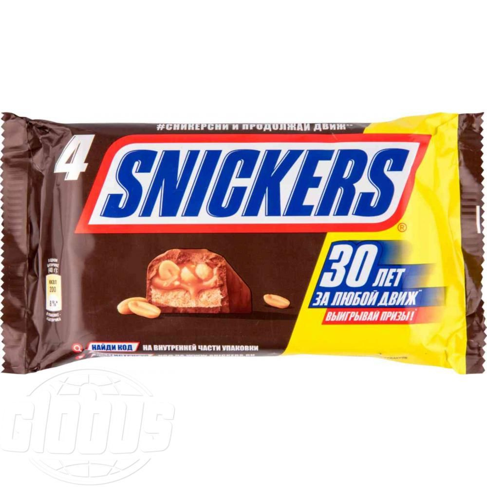 Батончик 160 г Mars Snickers мультиупаковка муп 219₽