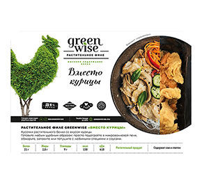 Филе растительное со вкусом курицы Greenwise 200гр