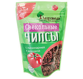 Чипсы Здороведа свекольные с ламинарией и аджикой 100гр