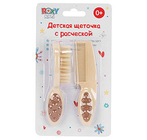 Набор детский щеточка с расческой Roxy Kids