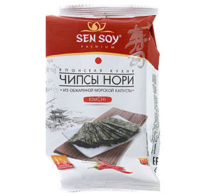 Чипсы Нори Sen Soy из морской капусты Kimchi 4,5гр