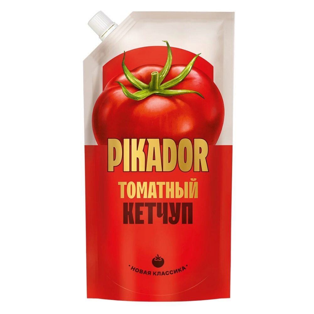 Кетчуп 500гр PIKADOR Томатный Дой-пак 140₽