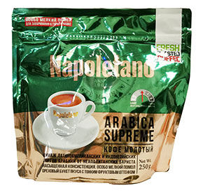 Кофе Napoletano Arabica Supreme молотый 250гр