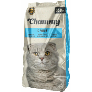 Корм сухой 350 г Chammy для кошек с рыбой м/уп