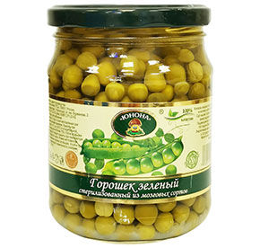 Горошек зеленый Юнона в/с с/б твист 520г 