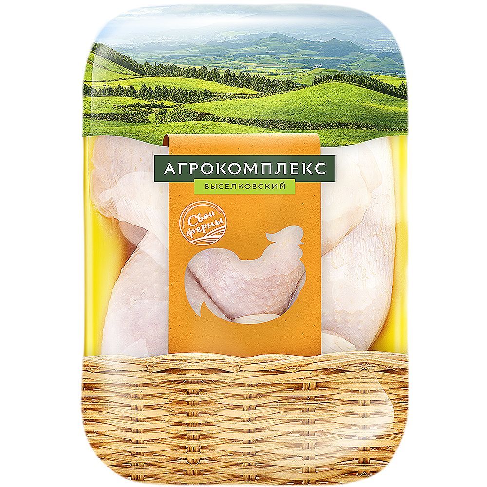 Части тушек цыплят-бройлеров окорочок Агрокомплекс 280₽