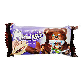 Пирожное бисквитное Мишаня шоколадный вкус DonKo