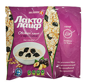 Каша овсяная Mätti Лактолайф чернослив порционная 40гр