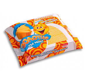 Вафли 150 г Золотце ты мое топленое молочко м/уп