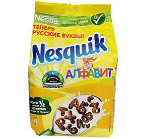Завтрак готовый NESQUIK алфавит молочный шоколад м/у 250г