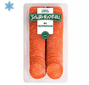 Колбаса Пепперони Pizza в/к Златиборац нарезка зам в/у 0,5кг