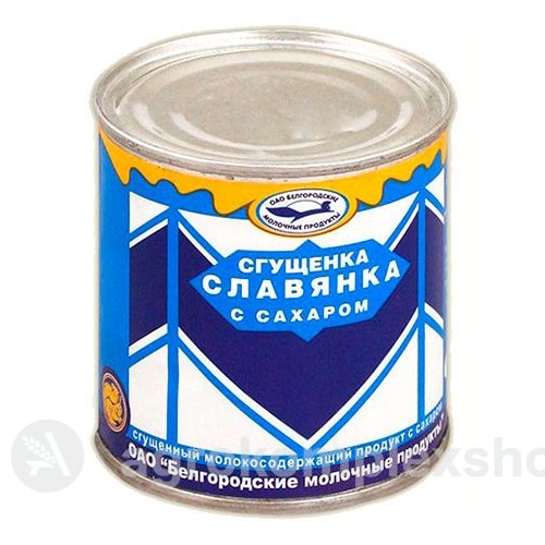 Молоко Славянка сгущенное с сахаром ж/б 370гр