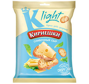 Сух.Кириешки Light пшен.Сливочный сыр 33г м/у Яшкино 
