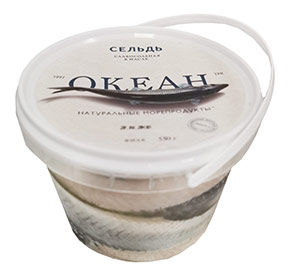 Сельдь тихоокеанская филе слабосоленая в масле 500гр