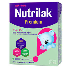 Смесь Nutrilak Premium Комфорт с рождения 350гр
