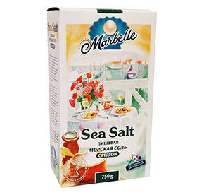 Соль Marbelle морская средняя 750гр