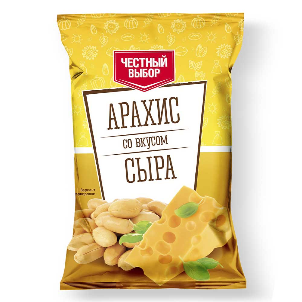 Арахис жареный со вкусом сыра Честный выбор 50гр 39₽